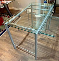 Luxury & strong  computer & working glass  table
