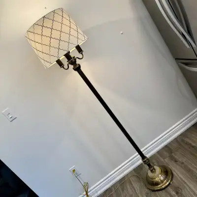 Vintage Brass Floor Lamp, View more