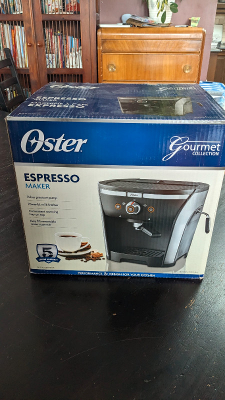 Oster Espresso Machine - NEW in Box, Never Used in Coffee Makers in Edmonton