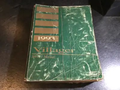 "1993 Mercury Villager Service Manual" OEM part number 1223393 Written for Ford dealership mechanics...