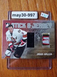 2006-07 ITG Heroes and Prospects Stick Jersey Silver /100 Spezza