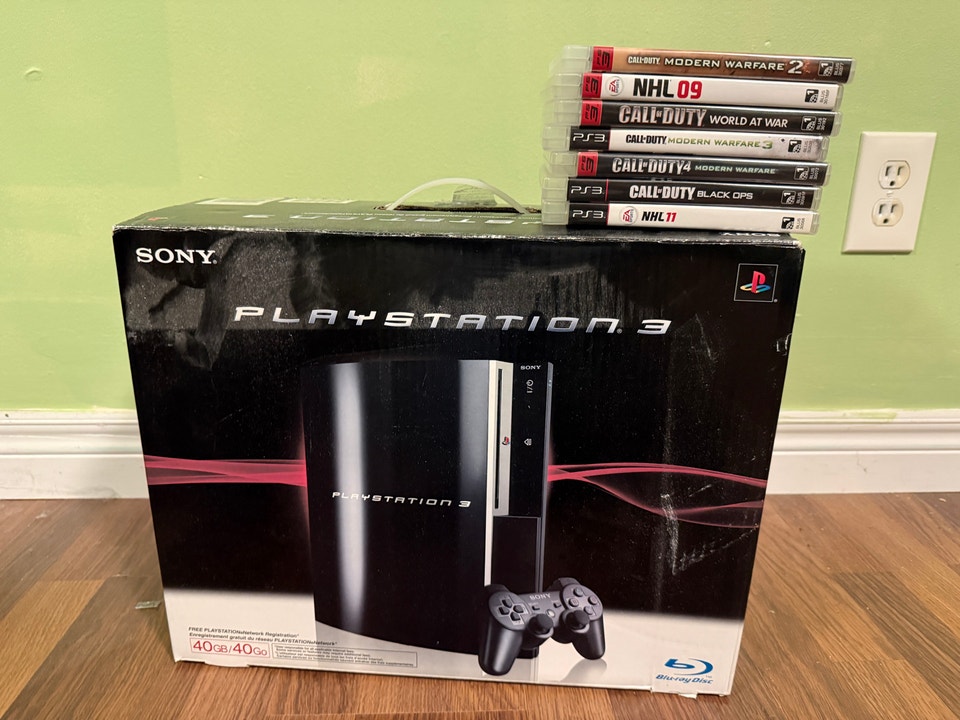 Sony PlayStation 3 40GB Console with 6 Games | Sony Playstation 3 ...