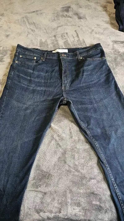 -2 pairs of Signature Levi Strauss regular taper 38w30L (1st pic) $20 each -2 pairs of George slim f...