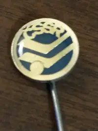 Czechoslovakia Ice Hockey Federation lapel pin, circa 1970s