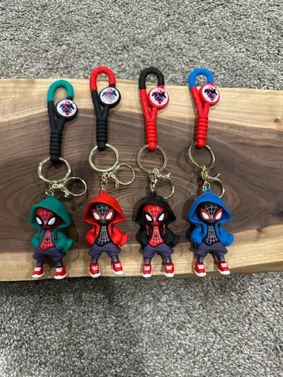 Brand new spiderman keychains, View more