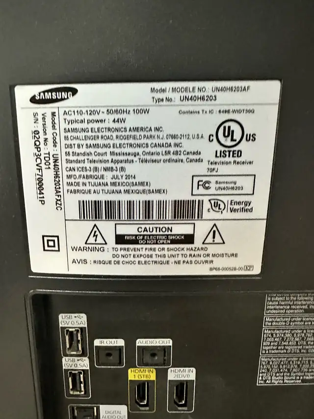 Samsung 40" TV in TVs in City of Toronto - Image 4