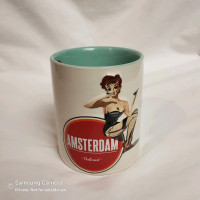 Souvenir Mug, Amsterdam Holland xxx Super skunk, Total Dutch
