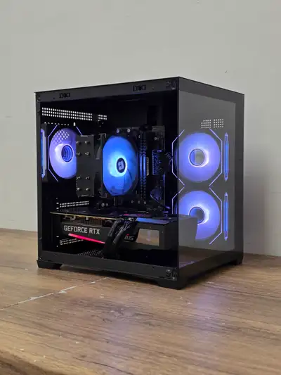 Financing┃Black RTX 3070 Gaming PC┃Ryzen 5 5600┃16GB DDR4┃, View more