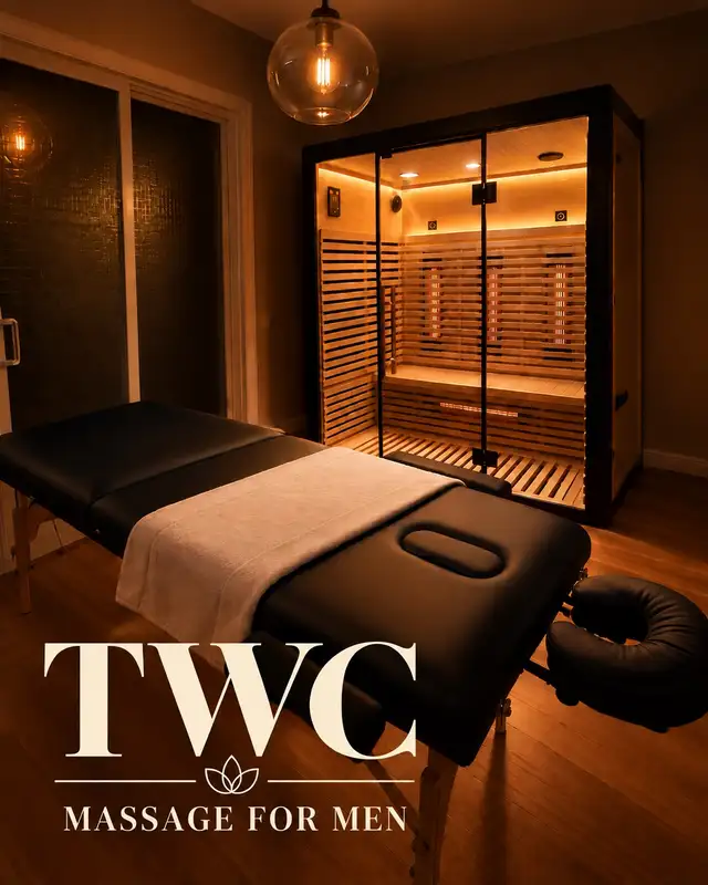 Full-Body Relaxation Massage — Male, Private Studio with Sauna