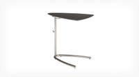 EQ3 Boomerang Adjustable End Table in Onyx
