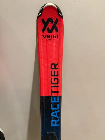 Kids skis - Voiki RaceTiger 120 skis with bindings, View more