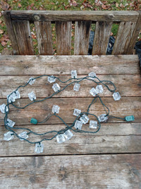 11Ft Ice Cube Shaped String LED Lights, Multicolour