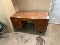 Sturdy wooden desk