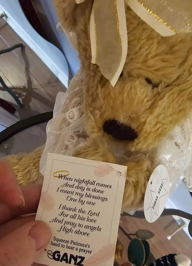 Ganz "Patience" Prayer Bear Collectible in Arts & Collectibles in Oakville / Halton Region - Image 3