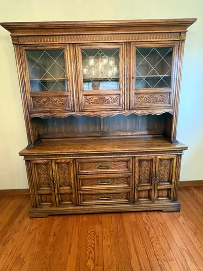 Free delivery used Wooden antique China Cabinet, View more