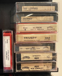 Wanted Hard rock/Metal 8 track tapes