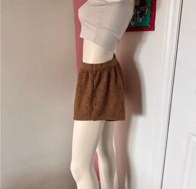 Woman’s Fuzzy Brown Shorts in Women's - Bottoms in Oshawa / Durham Region - Image 5