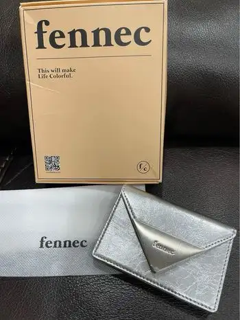 Fennec Crinkle Triangle Accordion Pocket_Silver, View more