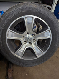 20" factory Dodge Ram rims and tires.