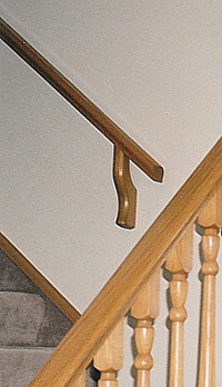 Solid Oak Handrail Brackets - NW Hawkwood