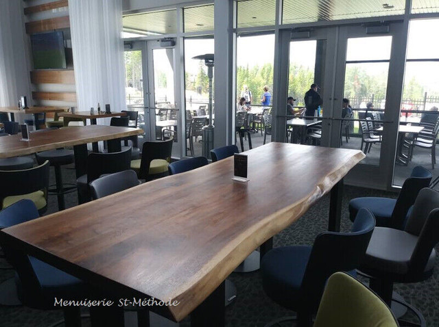 table de conférence en bois sur mesure, table en bois live edge in Other in West Island - Image 2