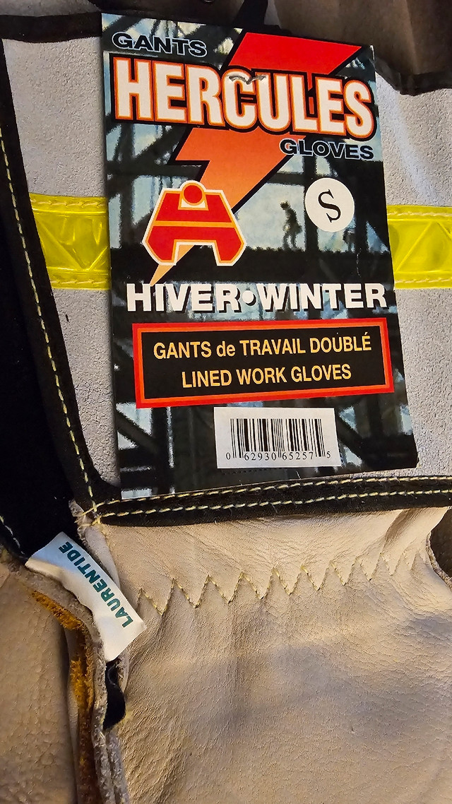 Hercules Linemen Leather winter Work Gloves size small in Men's in Edmonton - Image 4