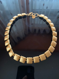 Anne Klein vintage gold tone necklace 