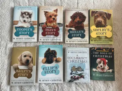 8 novels by W. Bruce Cameron. Excellent used condition. Great for kids who love dogs. Smoke free, bu...