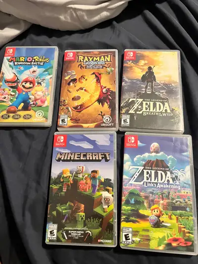 5 nintendo switch games for 120