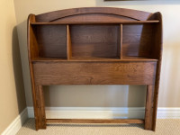 Twin Bookcase Headboard and Desk