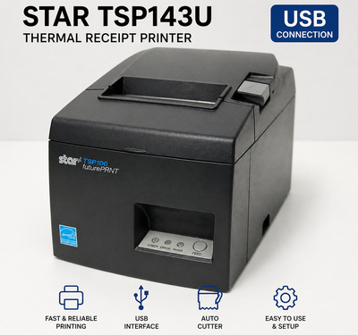 New Star Micronics TSP143U thermal receipt printer, View more