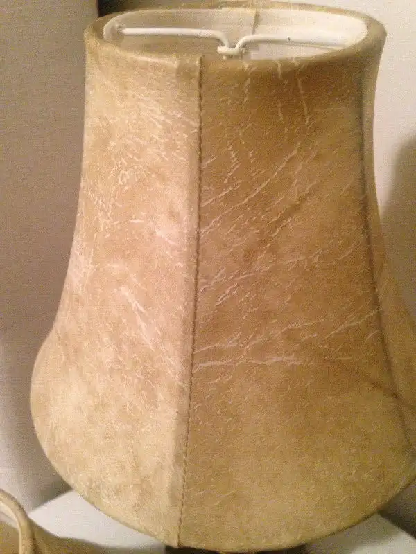 4 Small Faux Leather Lamp/Chandelier Shades+1 Small Black Silk in Indoor Lighting & Fans in Mississauga / Peel Region - Image 5