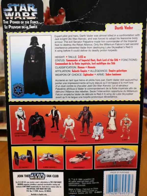 Star Wars - TPOTF - 1995 Red Card - Darth Vader in Arts & Collectibles in Grand Bend - Image 6