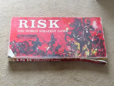 FREE - Risk game, 1970s, wooden pieces., View more