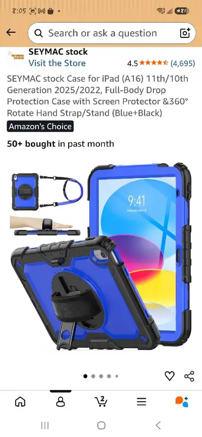 SEYMAC stock iPad Case, View more