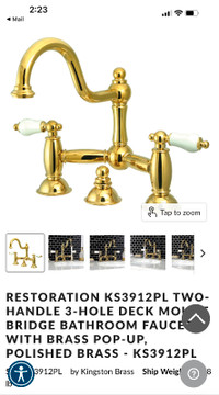 New Solid Brass Bathroom faucets -  2  available