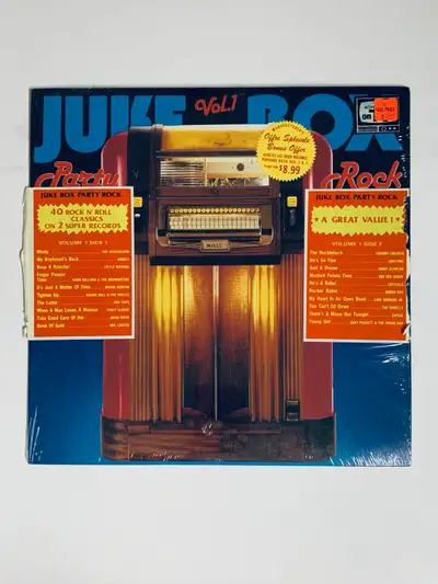 Relive the good old days with this K-Tel presents Juke Box Party Rock Vol. 1 LP! This album features...