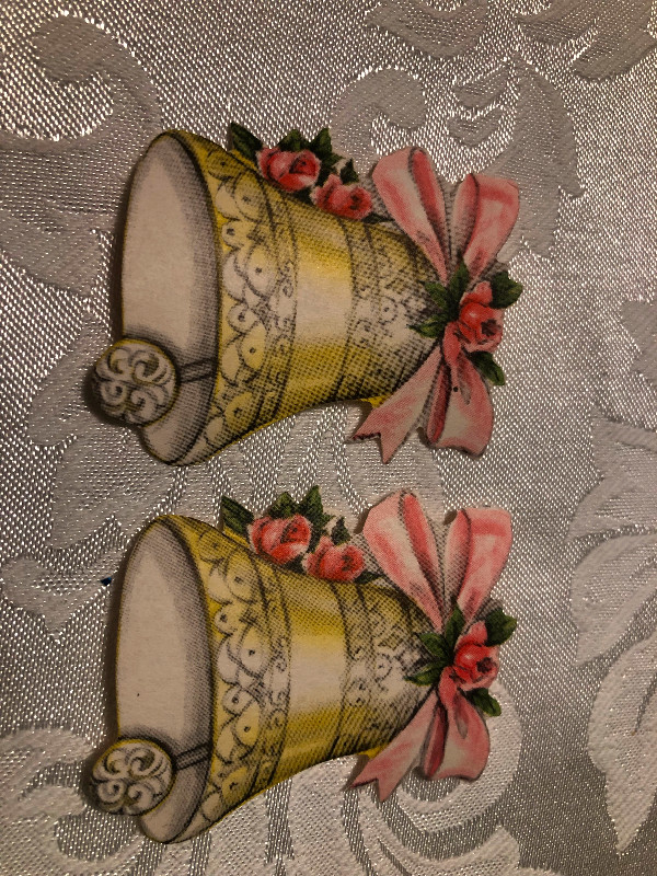 Vintage wedding bell stickers in Hobbies & Crafts in St. Albert - Image 2