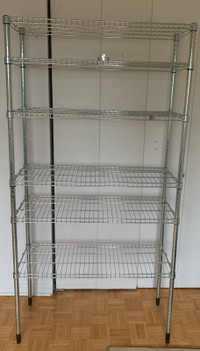 Crome wire shelving