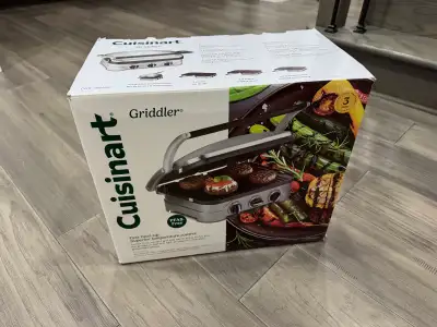 Cuisinart 5-in-1 Griddler with Reversible Nonstick Plates, View more