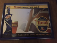 Beer sign.    Tetley’s  English Ale.
