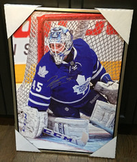 RP2564 Toronto Maple Leafs Jonathan Bernier Signed Canvas Print