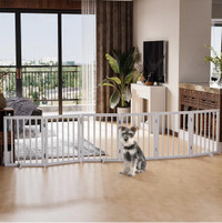 6 panels-Dog Gates For Doorways Extra Wide 110inches 