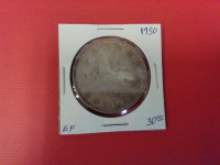 1950      Canada $1 silver      coin