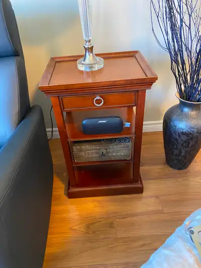 Vintage Bombay Company Multi-Tier Side Table/Nightstand with rem, View more