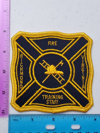 Richmond Virginia fire department training staff badge patch