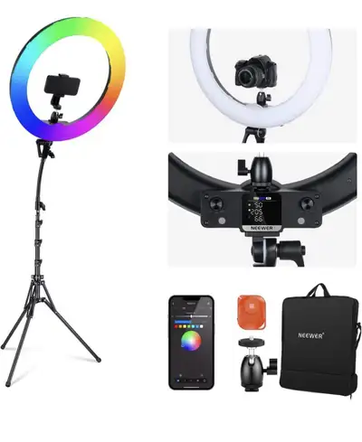 Neewer RGB18 II-18 Inch RGB LED Ring Light, View more