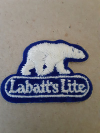 Labatt's Lite Polar Bear Lager Beer Iron On Patch Vintage