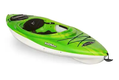 Pelican Magna 100 1-Person Kayak Package with Paddle and Carrier, Lime, 10-ft Unused pelican 10ft Ka...