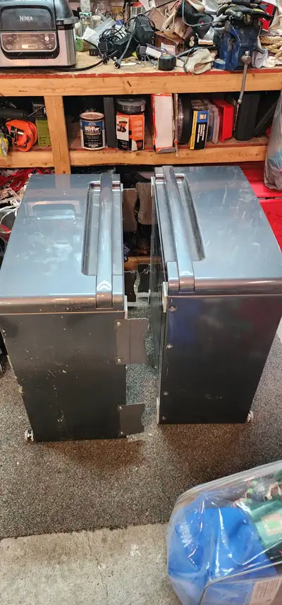 Stackable drawers for washer & dryer, good condition, $100 both, View more